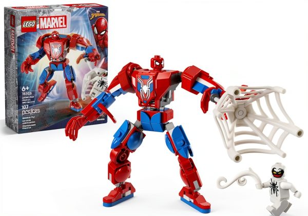 LEGO SpiderMan Mech Buildable Toy for Kids Ages 6+-0