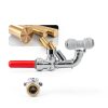 1/2" PTC x 3/8" OD Straight Stop Valve by KAINGA Brass Push‑Fit 2 Pack-4