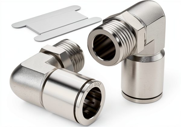 Male Elbow Push to Connect 1/2" OD x 1/2" NPT TAILONZ Stainless Steel-0