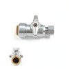 1/2" PTC x 3/8" OD Straight Stop Valve by KAINGA Brass Push‑Fit 2 Pack-1