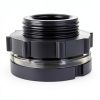 ChillWaves PVC Bulkhead Fitting 2in Thread Adapter for Tanks Gray-1