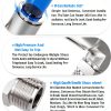 Male Elbow Push to Connect 1/2" OD x 1/2" NPT TAILONZ Stainless Steel-2
