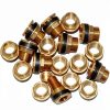 Joywayus 1/2" Female 3/4" Male Soild Brass Water Tank Connector Theaded Bulkhead Fitting With 2 Rubber Rings Stablizing-6