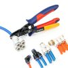 PLANEKO Air Line Pliers Push to Connect Fitting Disconnect Tool for 1/4" 5/16" Pneumatic Hose Quick Connect Fittings Removing Air Line Removal Tool Hose Release Pliers for 6mm 8mm Push Fit Connector-1