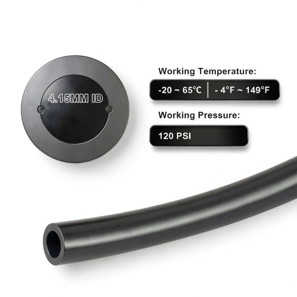 Hromee Air Line Tubing Kit 1/4" PU Tube with Push-to-Connect Fittings-2