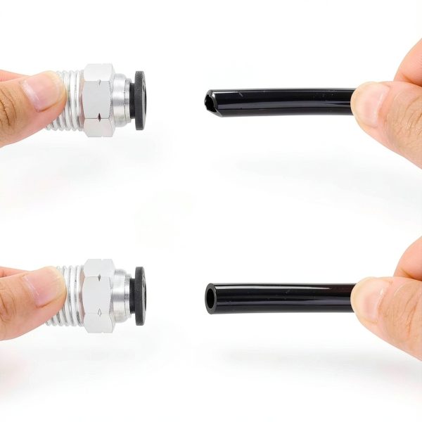 Hromee Air Line Tubing Kit 1/4" PU Tube with Push-to-Connect Fittings-4