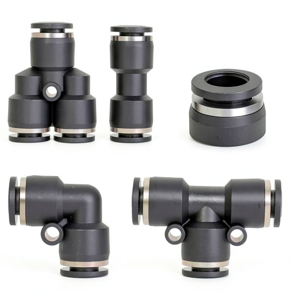 Hromee Air Line Tubing Kit 1/4" PU Tube with Push-to-Connect Fittings-3