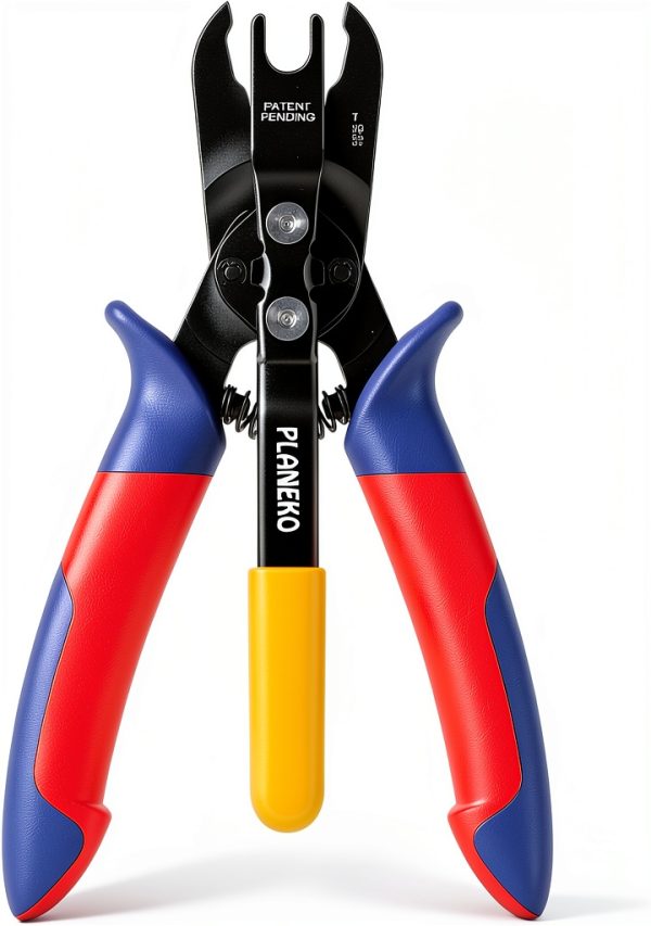 PLANEKO Air Line Pliers Push to Connect Fitting Disconnect Tool for 1/4" 5/16" Pneumatic Hose Quick Connect Fittings Removing Air Line Removal Tool Hose Release Pliers for 6mm 8mm Push Fit Connector-0