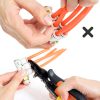 Push to Connect Fittings Air Line Disconnect Tool Kit Push Fitting Removal Tool for 1/4”, 5/16”, 3/8”, 1/2” (6mm, 8mm,10mm,12mm) Quick Connect Release Pliers with 15 Pcs Pneumatic Fittings-2