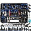 mxuteuk 116PCS Air Line Quick Connect Fittings,1/8",1/4",5/16",3/8",1/2",4/6/8/10mm OD Push to Connect Fittings,Quick Connect Air Hose Fitting,Quick Release Pneumatic Kit-0