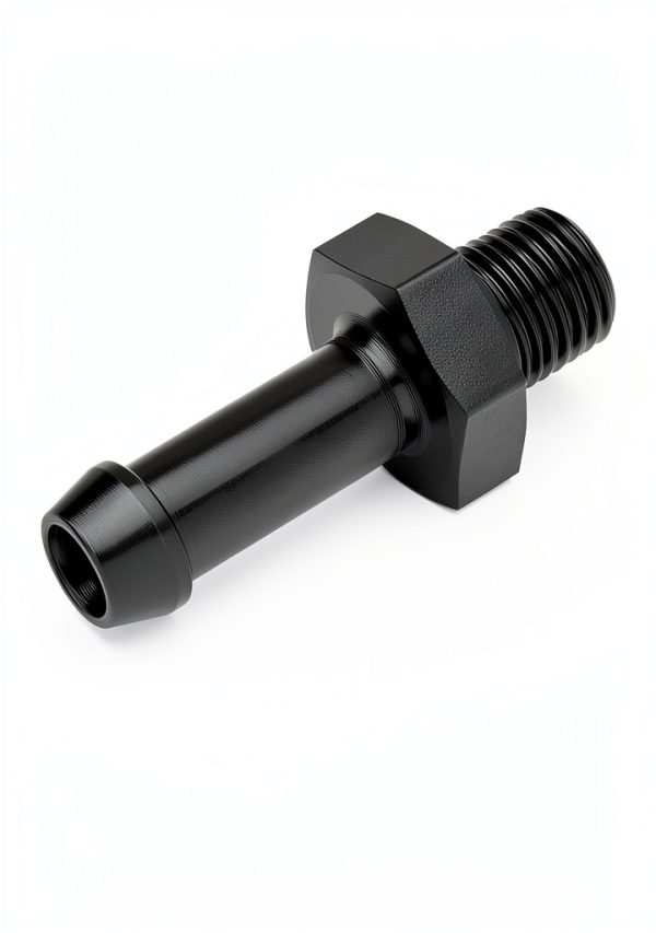 EVIL ENERGY 1/8" NPT to 5/16" Barb Adapter Black Aluminum-2